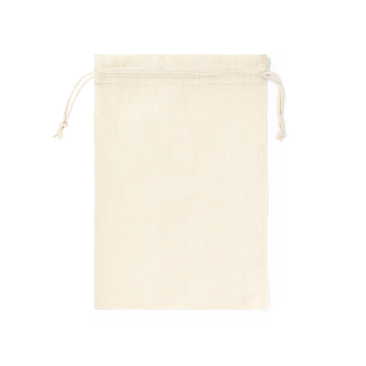 Bolsa de algodão 100% branca tamanho 30x45 com fechamento em cordão