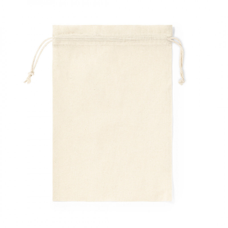 Bolsa de algodão 100% branca tamanho 30x45 com fechamento em cordão