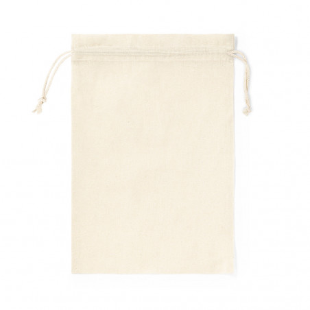 Bolsa de algodão 100% branca tamanho 30x45 com fechamento em cordão