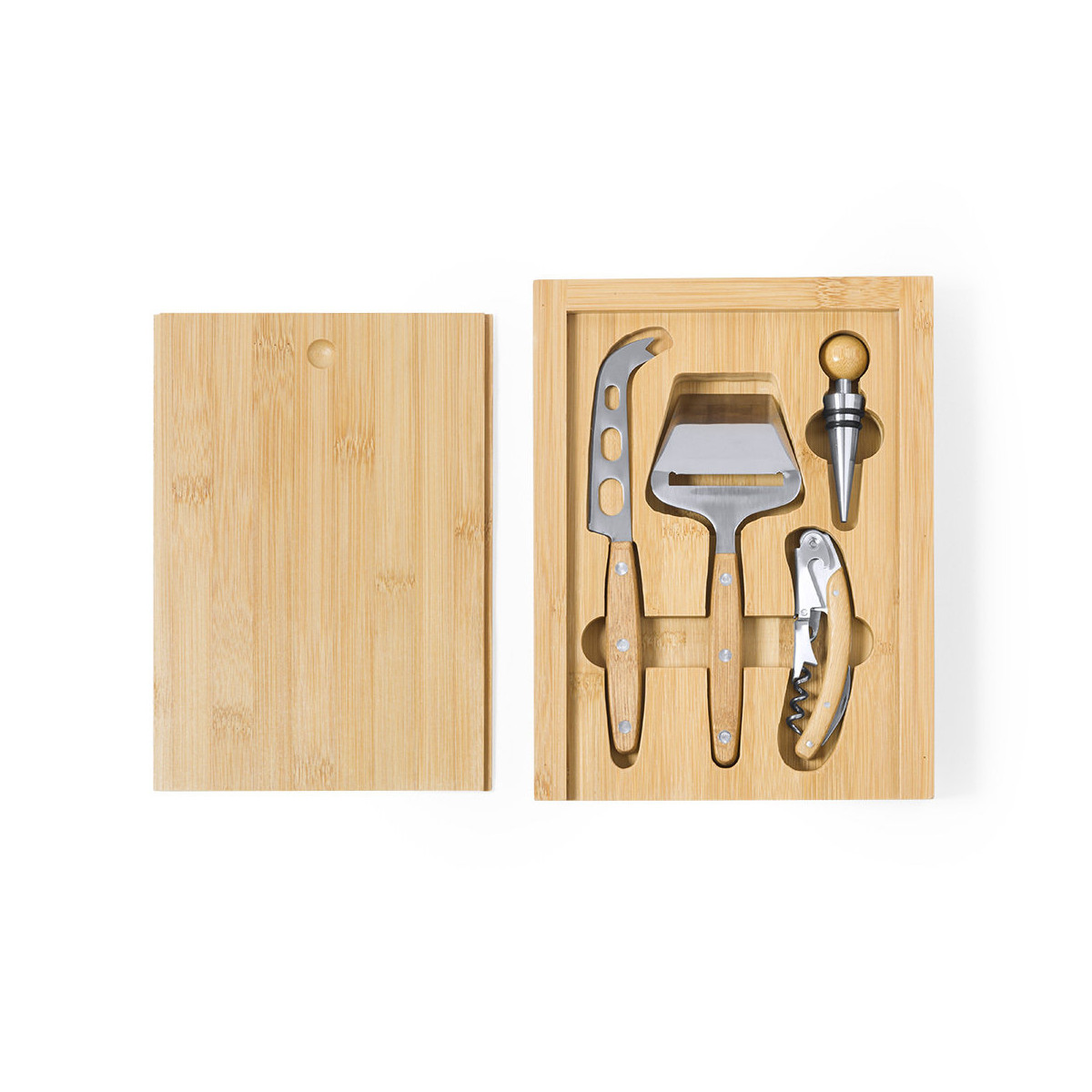 Conjunto de vinhos e queijos hiblux