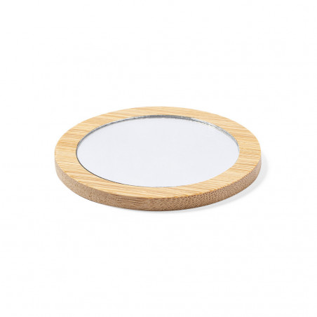 Espelho de Bambu: Detalhe Natural e Elegante para Convidados