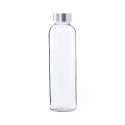 Garrafas transparentes de cristal com tampa de aço