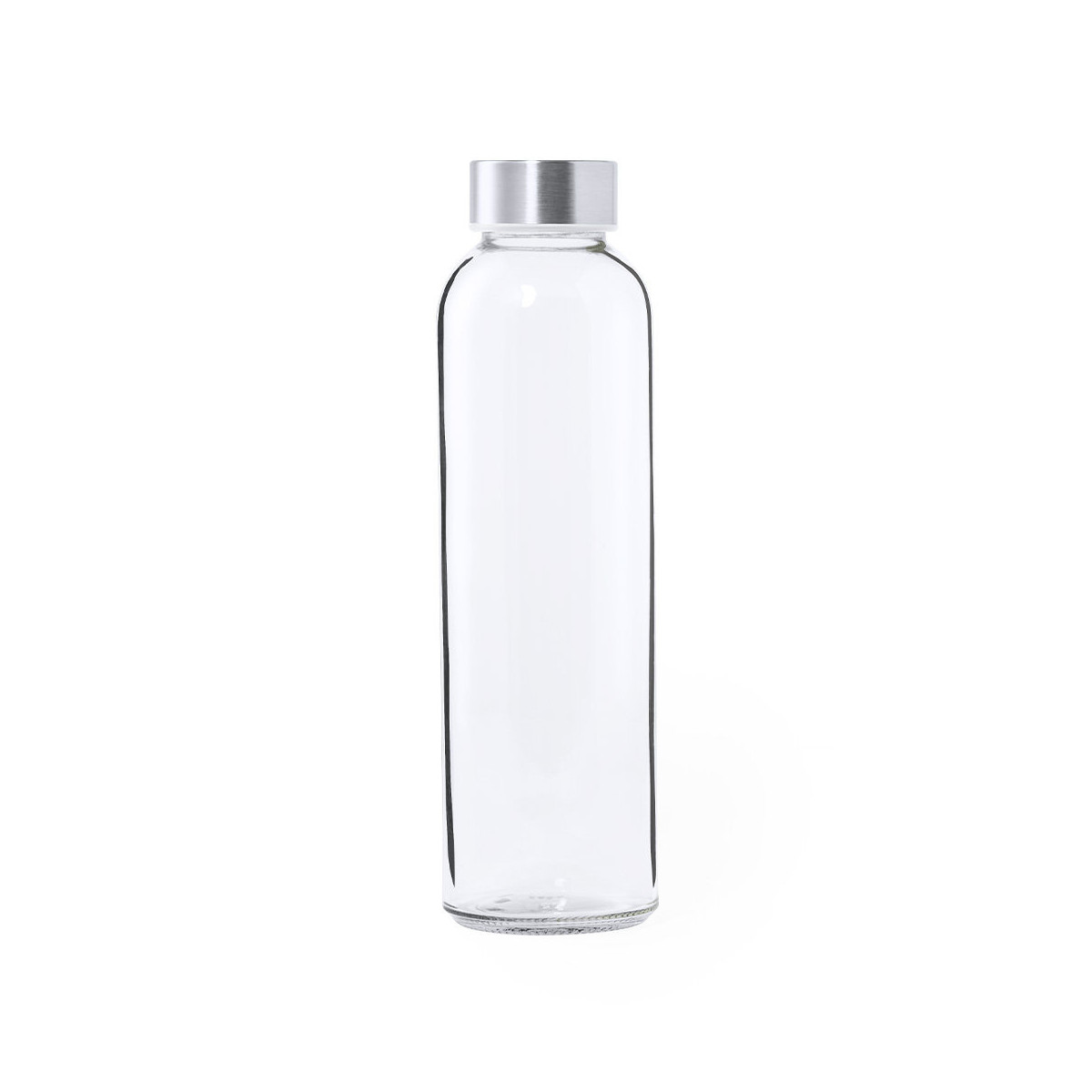 Garrafas transparentes de cristal com tampa de aço