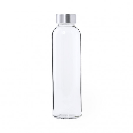 Garrafas transparentes de cristal com tampa de aço
