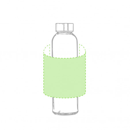 Garrafas transparentes de cristal com tampa de aço