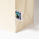 Bolsa de algodão 100% com alças longas com certificação Fairtrade