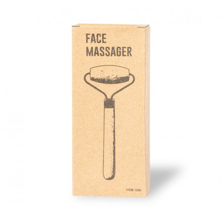 Massageador facial em forma de rolo para autocuidado