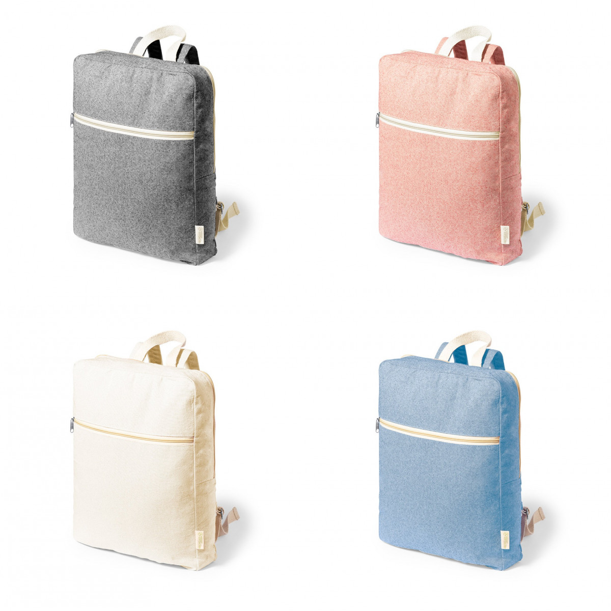 Mochila ecológica de algodão reciclado Design moderno e sustentável