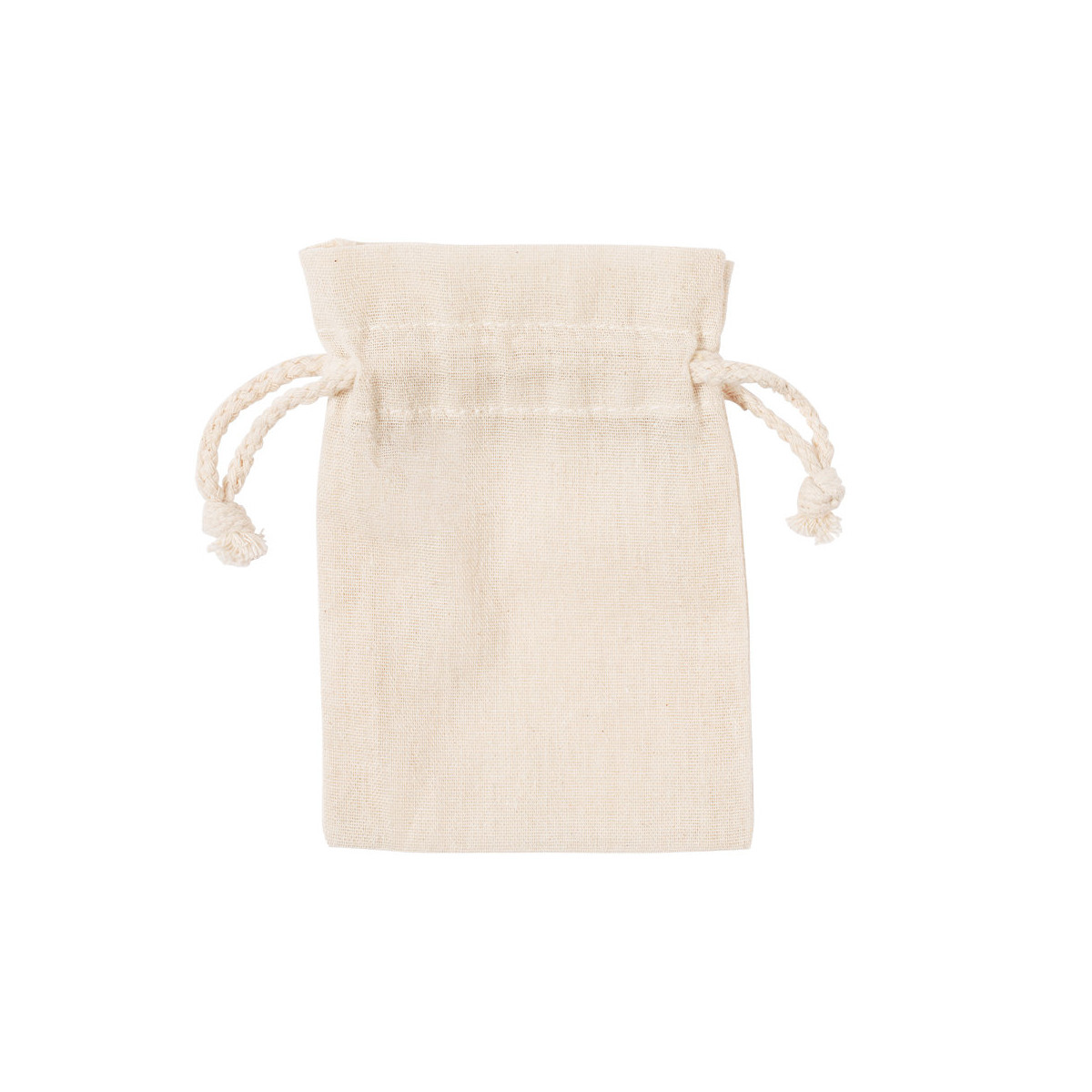 Bolsa de algodão 10x14 branca com fecho de cordão