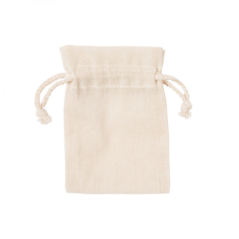 Bolsa de algodão 10x14 branca com fecho de cordão