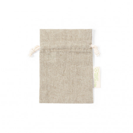 Saco de pano com cordão para detalhes de presente