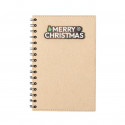 Caderno decorado de Natal com espiral e capa dura