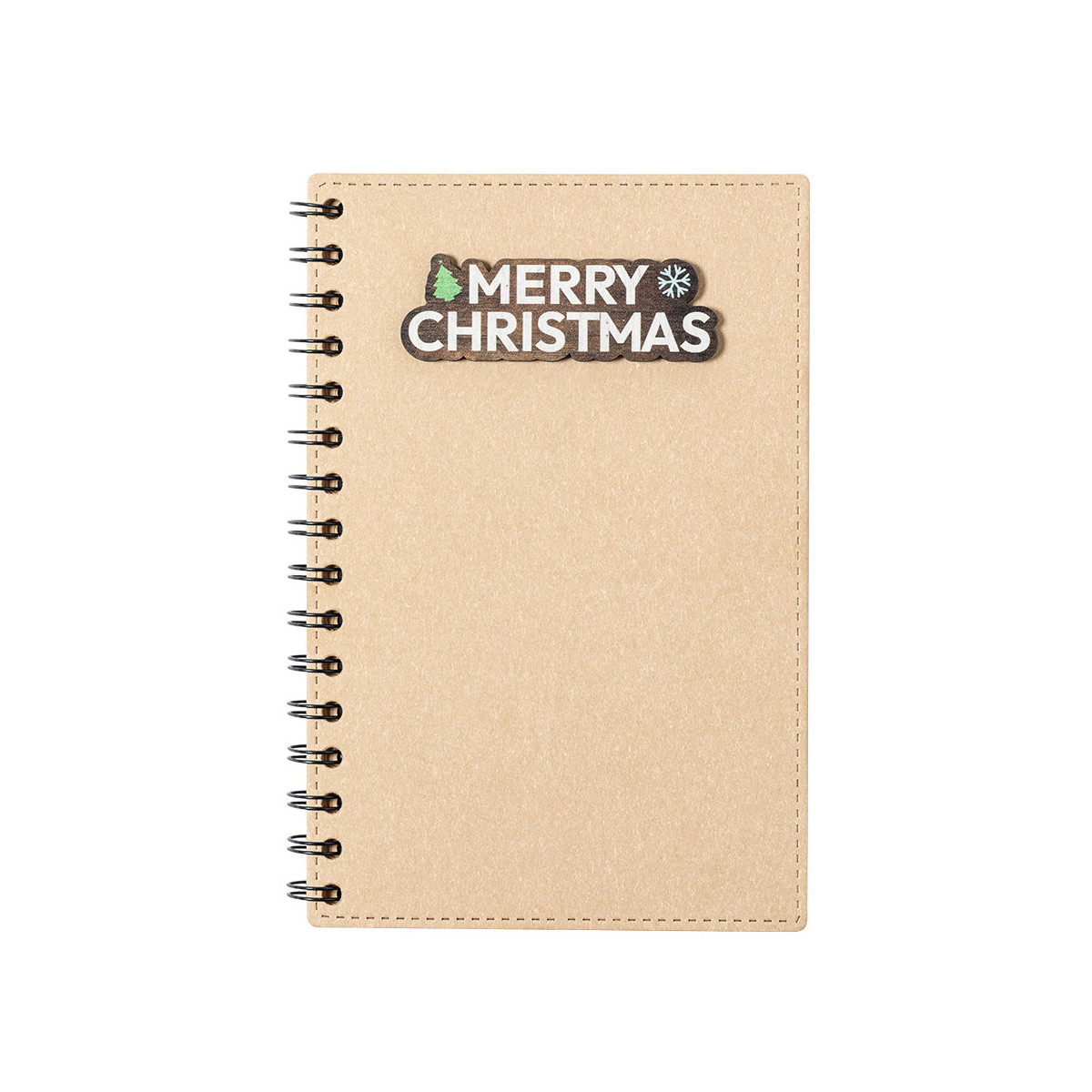 Caderno decorado de Natal com espiral e capa dura