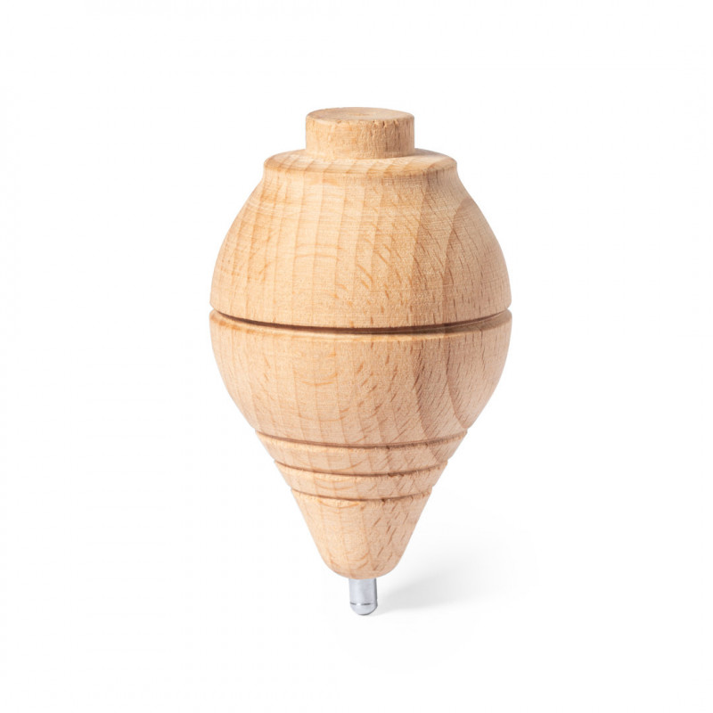 Trompo de madeira com corda