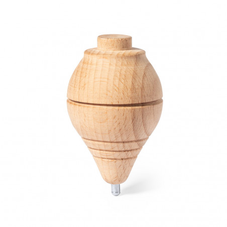 Trompo de madeira com corda