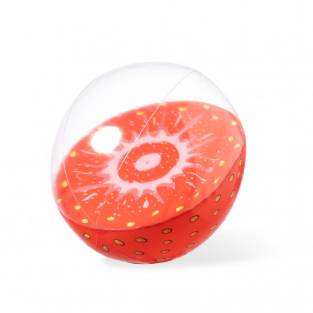 Bola de praia inflável com designs de frutas para o verão