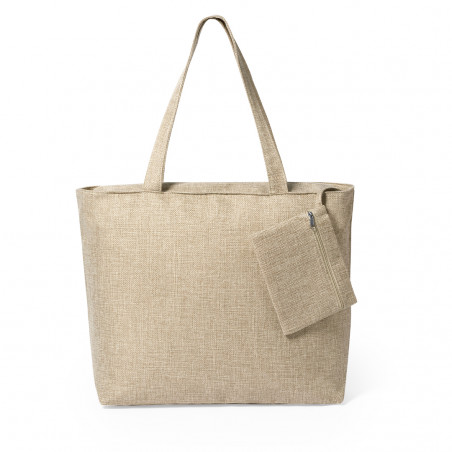 Bolsa de poliéster para sublimação com nécessaire combinando