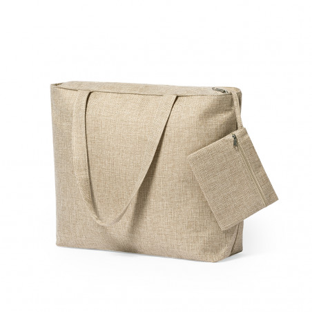 Bolsa de poliéster para sublimação com nécessaire combinando