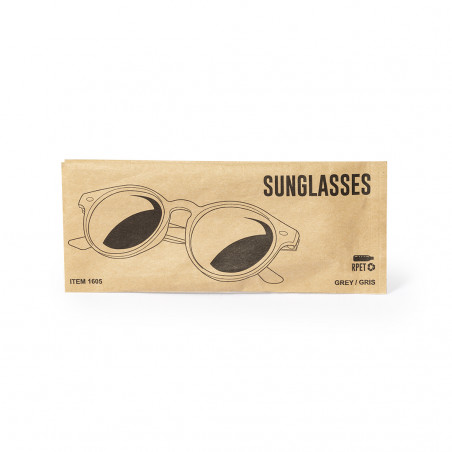 Óculos de sol ecológicos com armação moderna e lentes coloridas