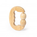 Massageador de bambu com 2 bolas e alça ergonômica