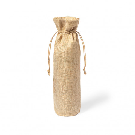 Bolsa para garrafas com cordão