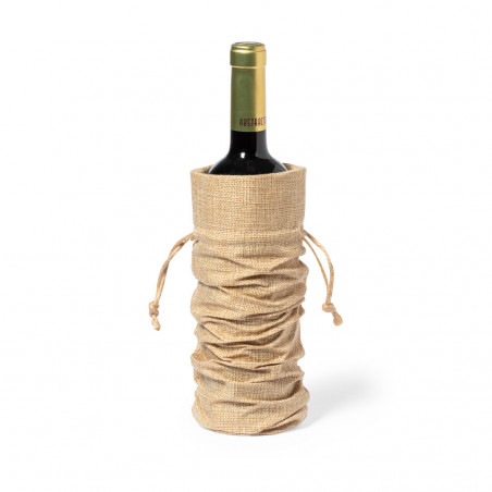 Bolsa para garrafas com cordão