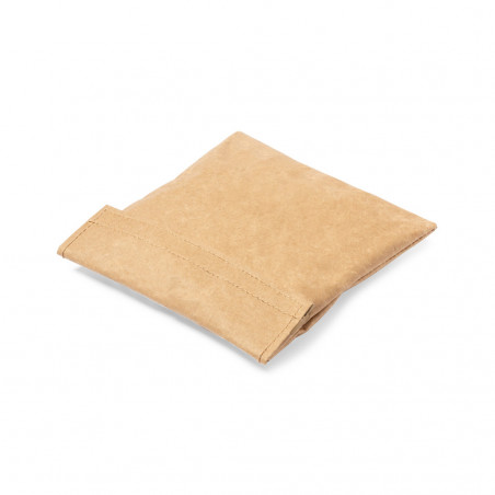 Saco de lanche térmico tipo envelope de papel reciclado ou porta-lanche