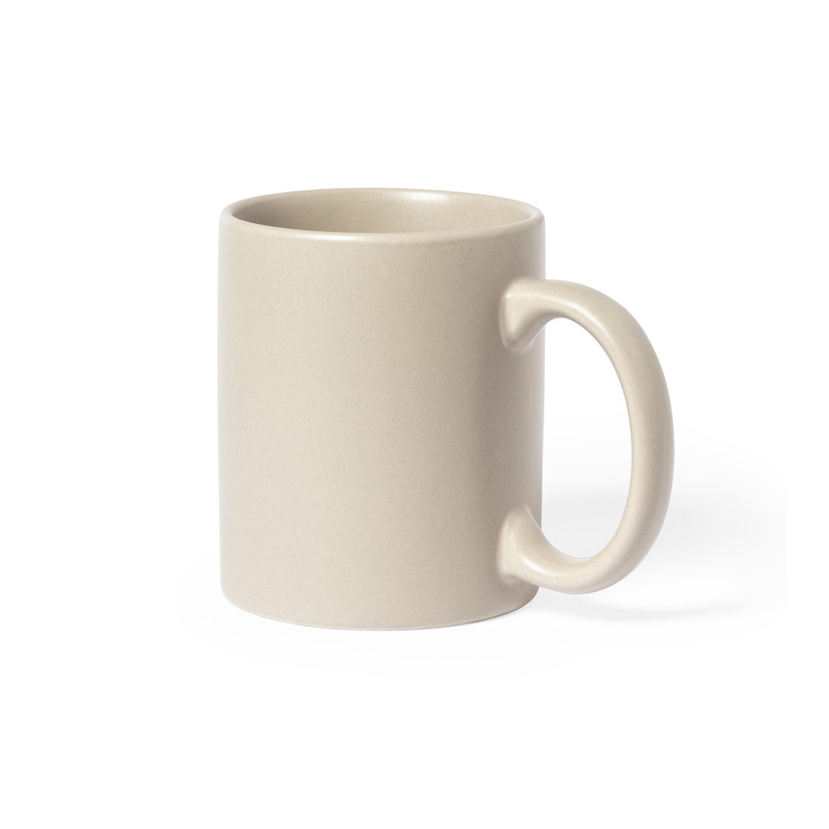 Caneca de cerâmica cor natural para presentear