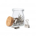 Porta-clips de cristal design vintage para presentear