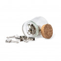 Porta-clips de cristal design vintage para presentear