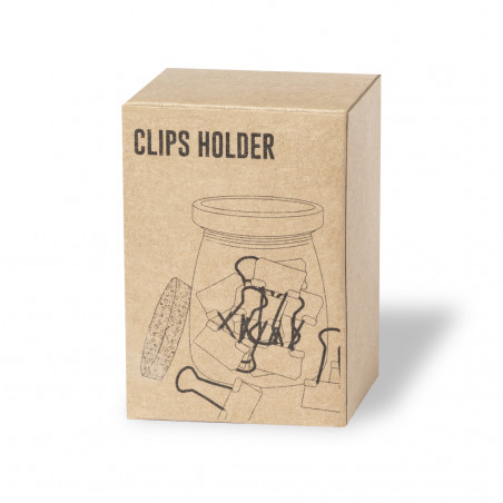 Porta-clips de cristal design vintage para presentear