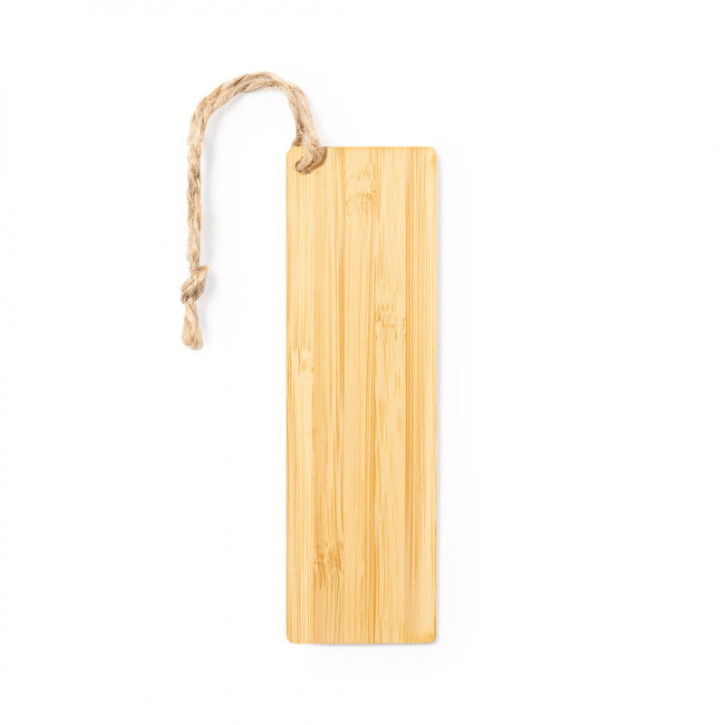 Marcador de bambu para livros