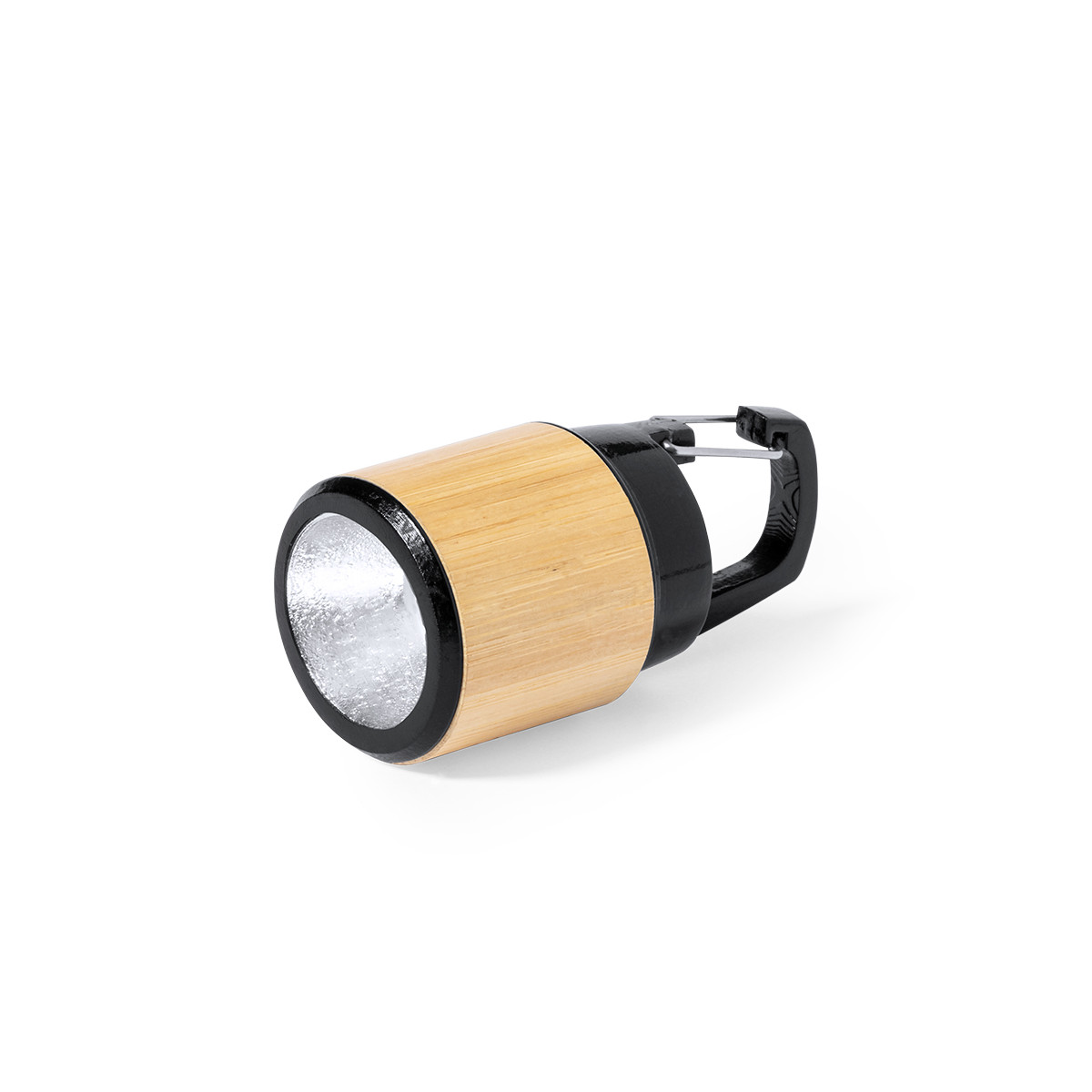 Lanterna de luz led com pilhas fabricada em bambu