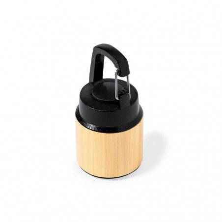 Lanterna de luz led com pilhas fabricada em bambu