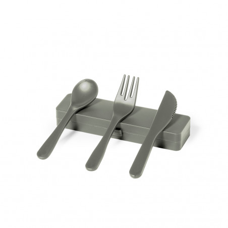 Talheres de mesa com acabamento fosco em várias cores à escolha com estojo