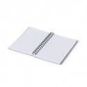 Caderno com anéis e folha de linhas