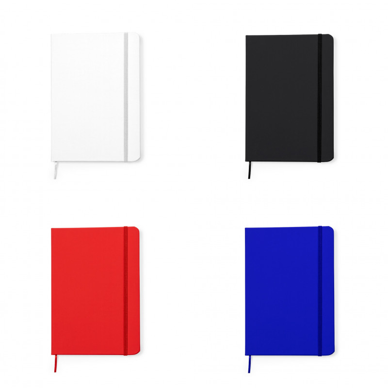 Caderno com fechamento de elástico
