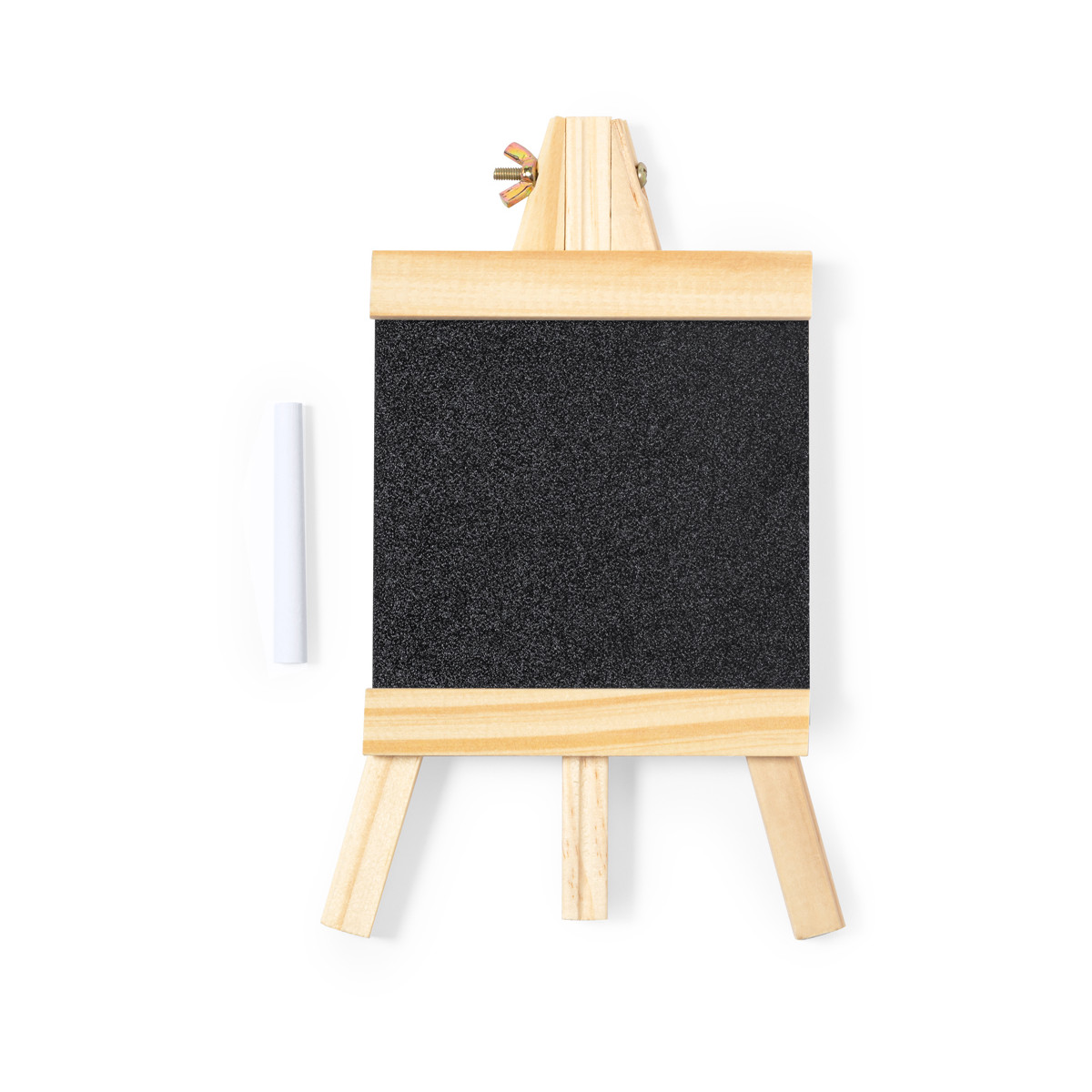 Pizarra de cavalete pequena de madeira para pintar