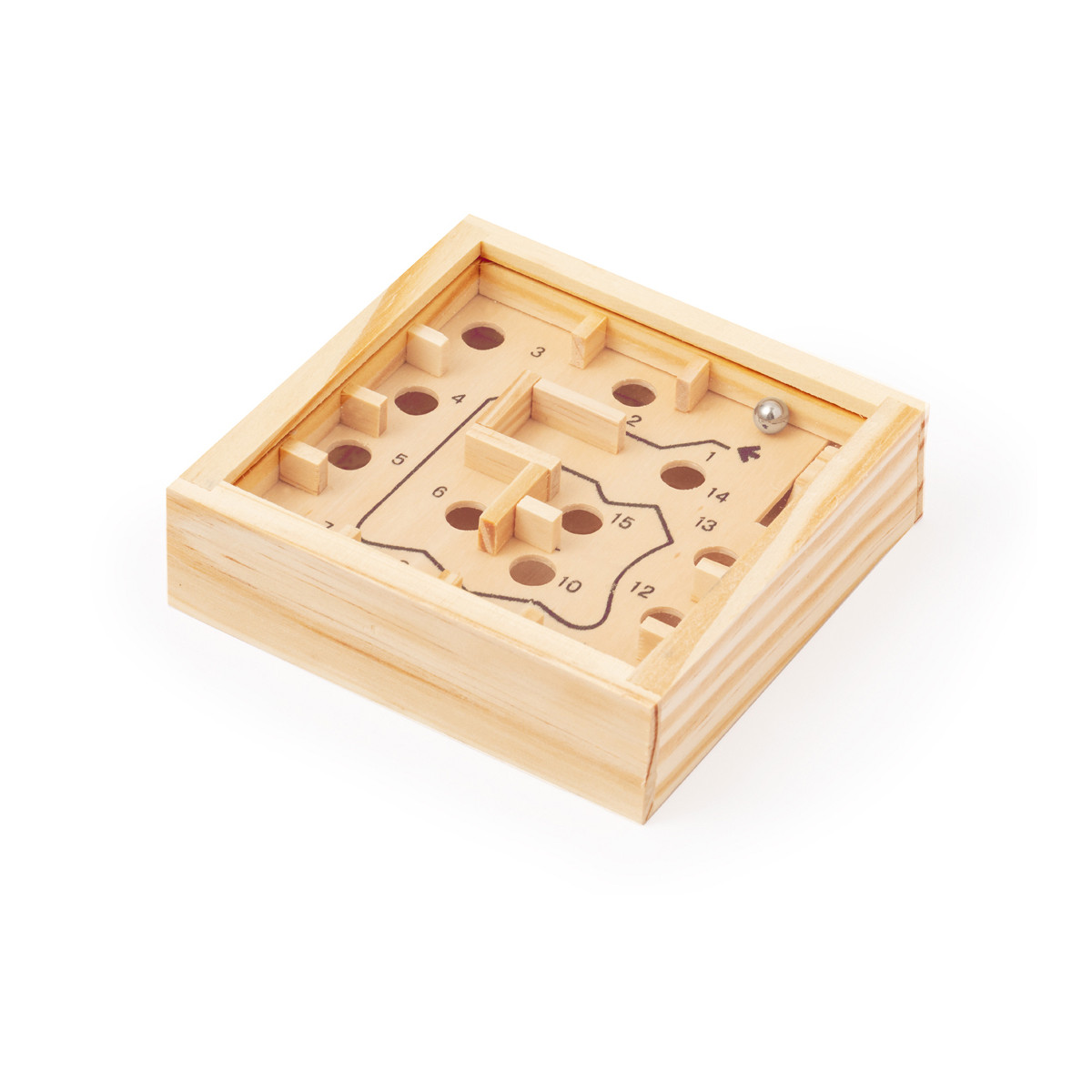 Jogo de habilidade labirinto obstáculos de madeira para presentear
