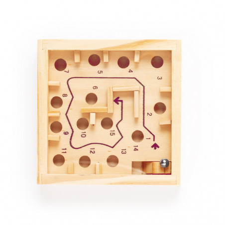 Jogo de habilidade labirinto obstáculos de madeira para presentear