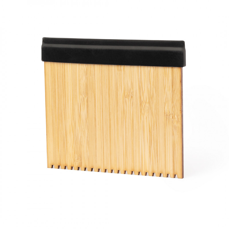 Raspador de gelo de bambu para dar de presente