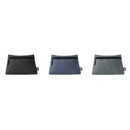 Bolsa de toalete multiuso com zíper lateral em cores neutras para você escolher
