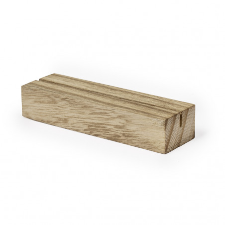 Suporte de Madeira para Placas e Cartões Elegância Natural e Versatilidade