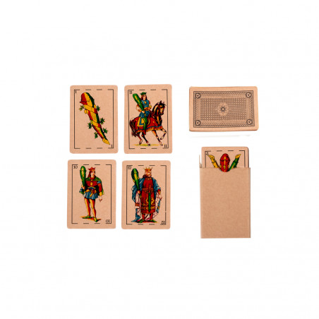 Baralho espanhol acabado em kraft 50 cartas