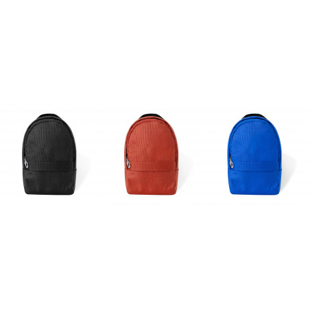 Bolsa em formato de mochila com mosquetão para dar de presente