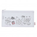 Estojo com tecido para pintar com design de Natal