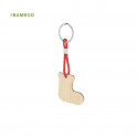 Chaveiro natalino de bambu
