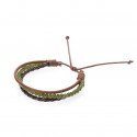 Pulseira de couro para presentear