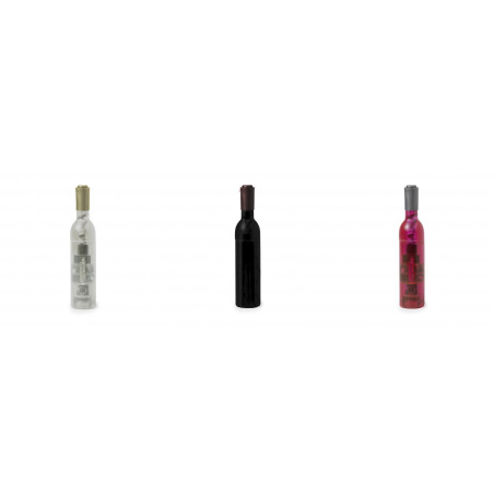 Saca-rolhas em forma de garrafa de vinho e parte traseira magnética Detalhe original, útil e decorativo para eventos