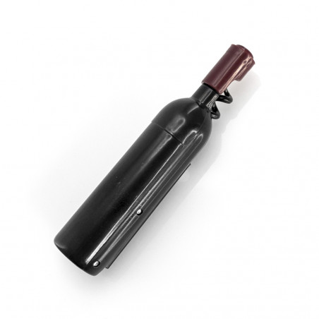 Saca-rolhas em forma de garrafa de vinho e parte traseira magnética Detalhe original, útil e decorativo para eventos